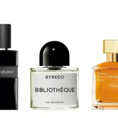 Tre parfymer: YSL, Byredo Bibliothèque och Grand Soir. Byredo grundare Ben Gorham skapade denna ikoniska doft.